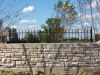 Aluminum Fence Designed with Rings and Finials, Utica