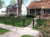 Aluminum Fence with Arched Gate, Royal Oak