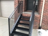 Aluminum staircase and railings, Shelby, Waske