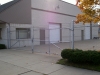 6' Industrial Galvanized Cantilever Chain Link Driveway Gate and Fence with Barbed Wire, Madison Heights