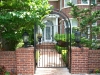 Fancy iron gate with arbor and center forging, Birmingham