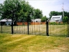 Wrought Iron Custom Fence with Finials