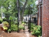 Pedestrian gate PG-FT30 with rings and arched with an arbor, Pleast Ridge
