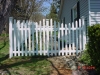 White New England Vinyl Concave Picket Fence