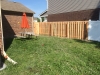 Western Red Cedar Shadow Box Fence Showing the Posts on the Inside