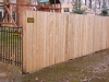 Western Red Cedar Solid Fence, Dog Eared Style