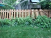 Treated Wood Picket Fence, Dog Eared Style Posts