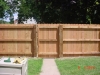 Western Red Cedar Solid Fence, Dog Eared Style