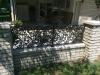 Iron railing with bird of paradise castings, Shelby