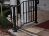 Lateral Iron Railings with volutes and collars B hills