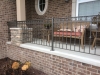 Iron Railing with Scrolls, collars, volutes, South Lyon